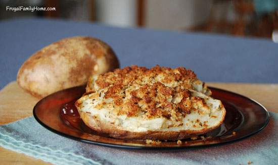 Herb and Butter Twice Baked Potatoes