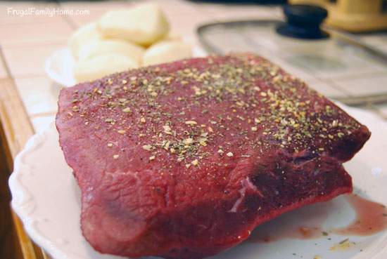 A simple dinner that can be prepared in the morning and done when you get home. It's Easy Crock Pot Beef Roast