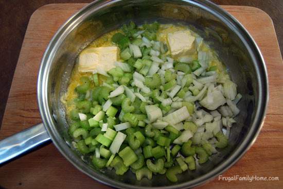 Vegetables Sautéing in the pan