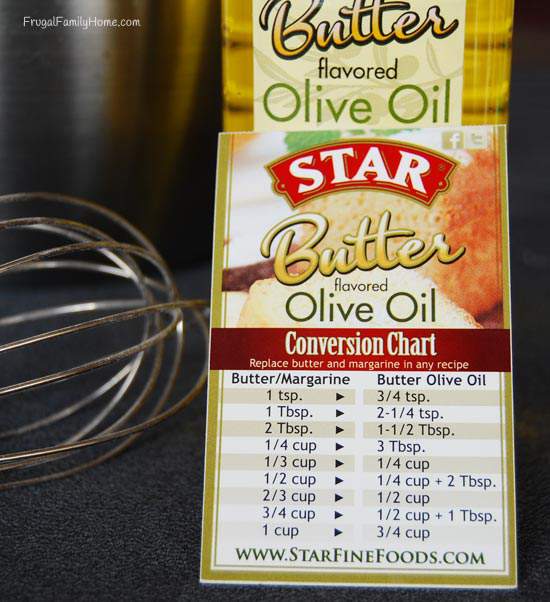 Olive Oil To Butter Conversion Chart
