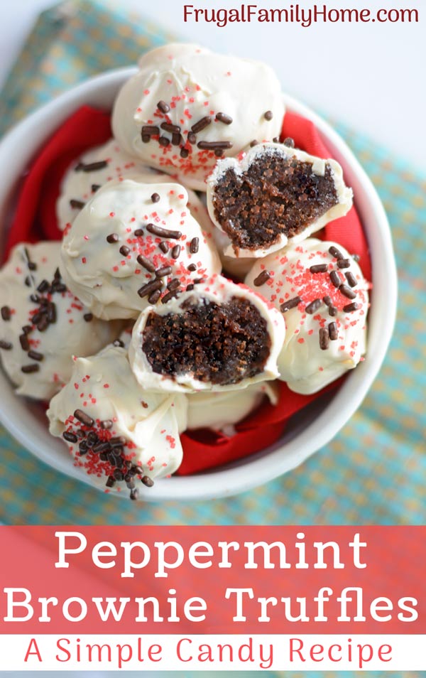 How to make peppermint brownie truffles