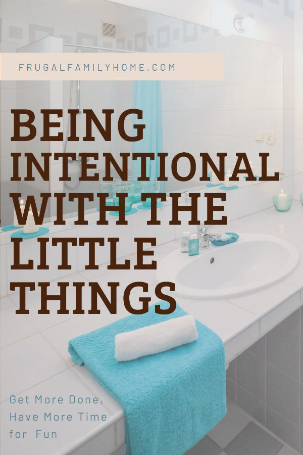 Cleaning tasks in the bathroom