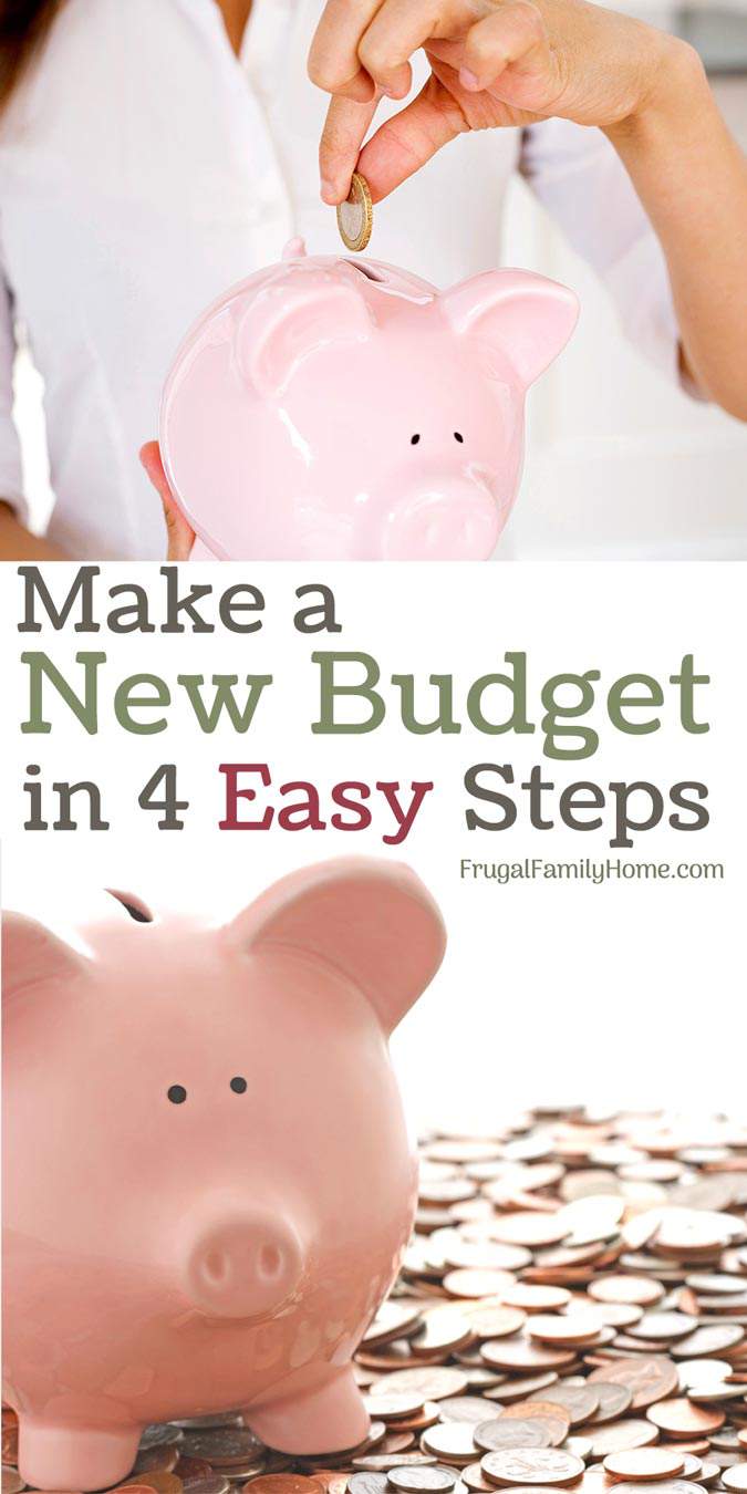 4 easy steps to set up a budget for the new year or any time of year.