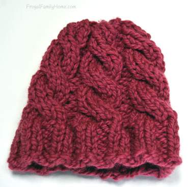 Chunky Knitted Cable hat