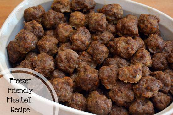 Freezer Friendly Homemade Meatball Recipe