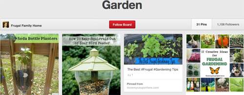 Pinterest Gardening Board