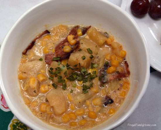 Corn Chowder with Bacon Recipe