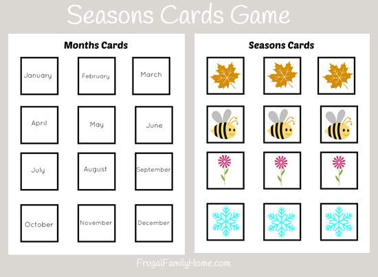 Seasons Card Game