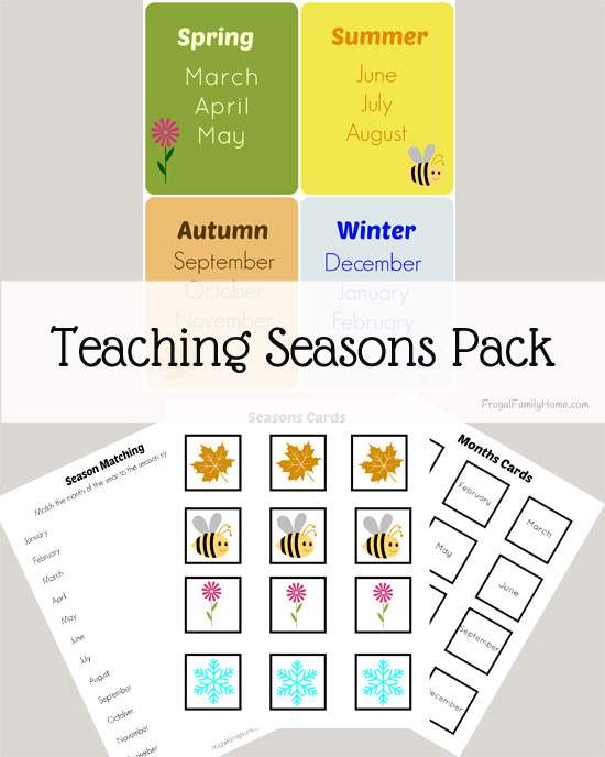 Free Teaching Seasons Pack
