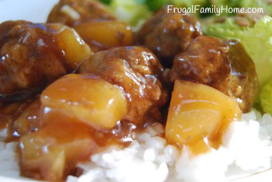 Easy Dinner Recipe, Teriyaki Meatballs