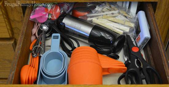 Utensil drawer all organized