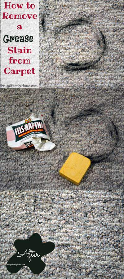 How To Remove A Grease Stain From Carpet Frugal Family Home