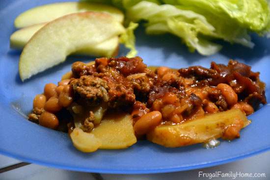 An Easy Slow Cooker Hamburger Dish Recipe from Frugal Family Home