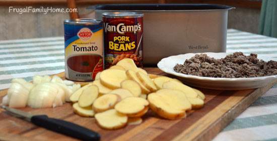 Just a few ingredients are needed for this Hamburger Dish from Frugal Family Home