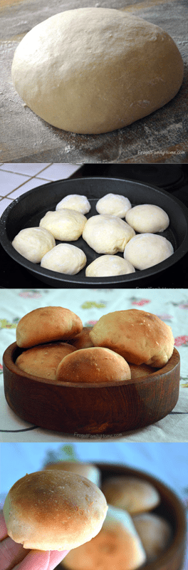 Quick dinner roll recipe ready from start to finish in about an hour. 