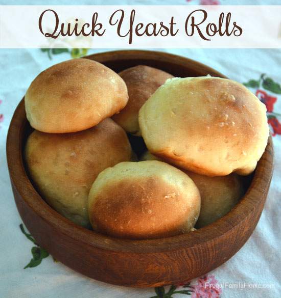 Quick Yeast Dinner Rolls, an easy recipe for dinner rolls in about an hour. 