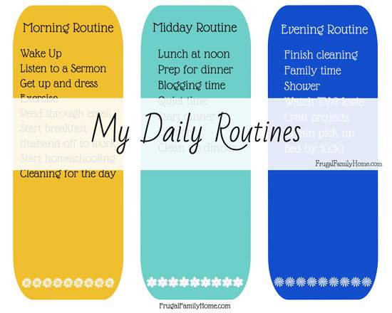 Free Daily Routines Printable Pack