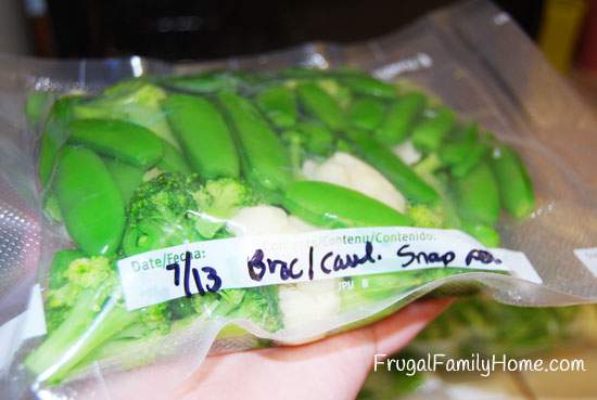 Make your own vegetables stir fry packages