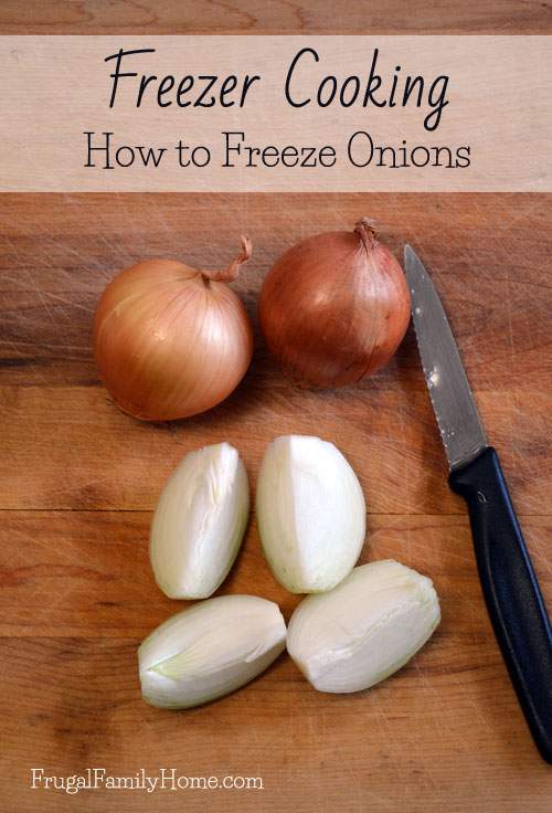 Freezer Cooking, Preparing Onions for the Freezer