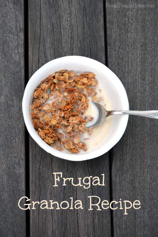 Frugal Granola Recipe