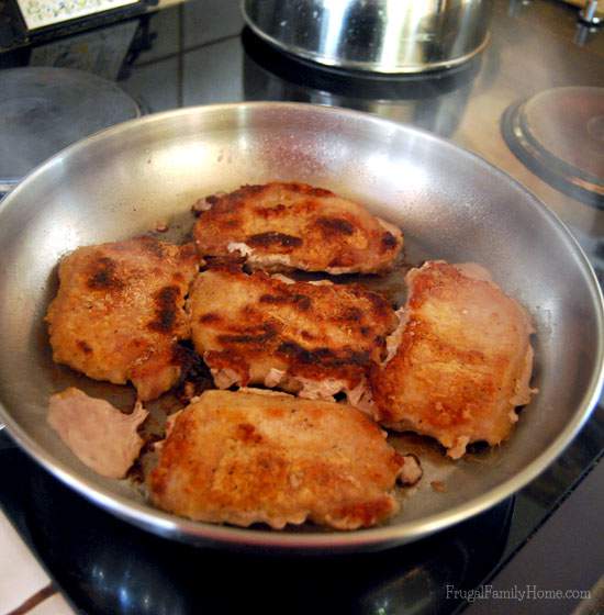 An Easy Dinner Recipe, Pan Fried Pork Chops