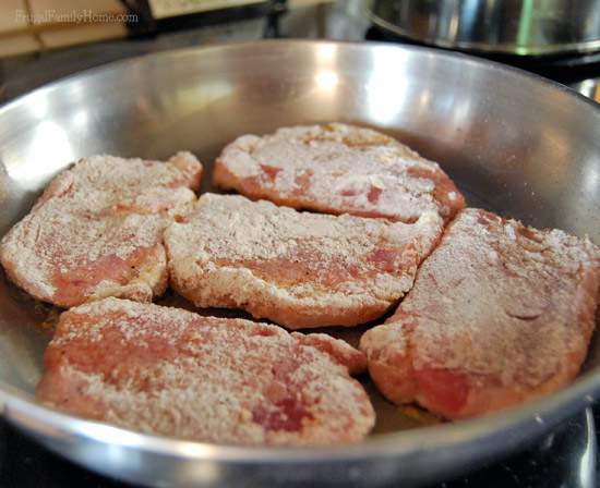 Pan Fried Pork Chops recipe