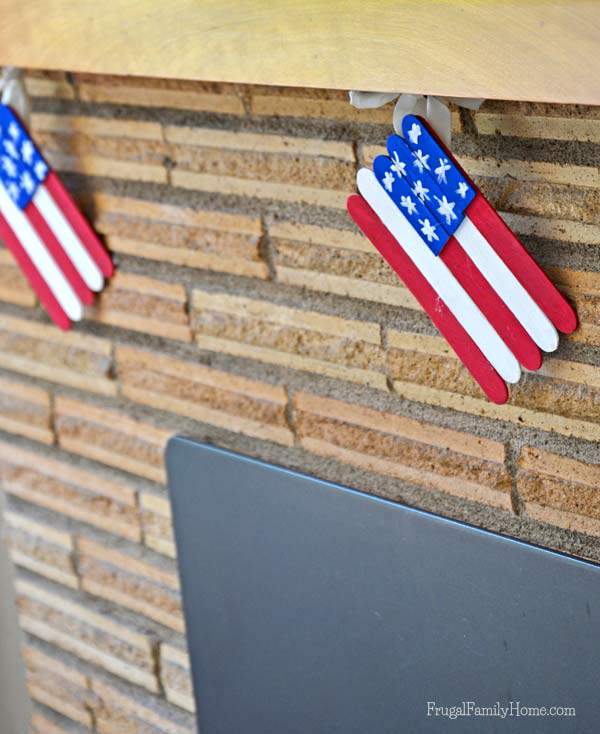 4th of July Flags on Mantle