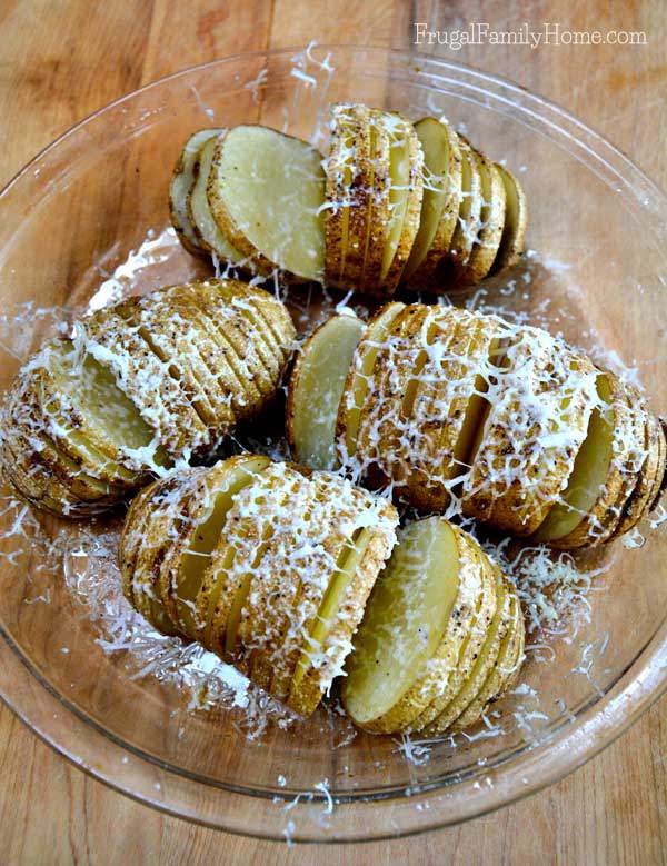No oven Hasselback Potatoes, Frugal Family Home