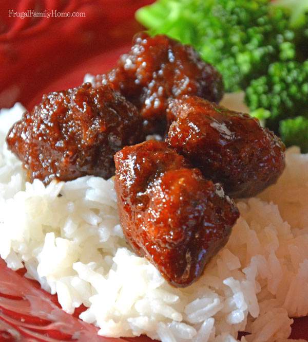 Don't these meatballs look so good. If you love hoisin sauce you'll love this recipe, Frugal Family Home