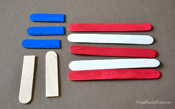 Popsicle Stick Flag Craft - Giggles Galore