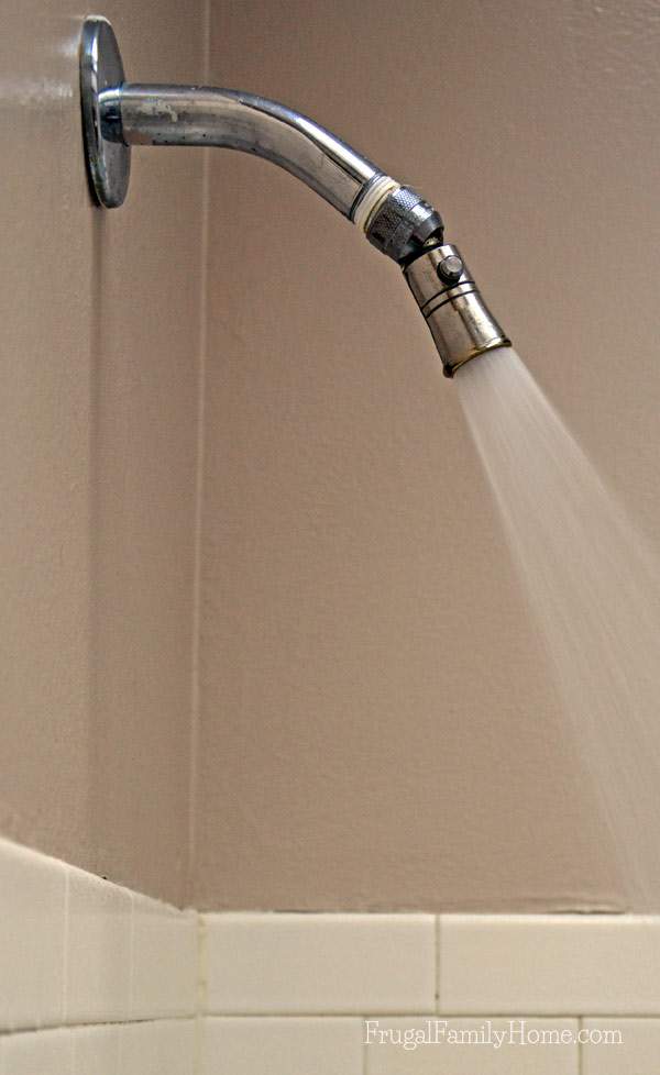 Installing a Low Flow Shower Head to Conserve Water and Money, Frugal Family Home
