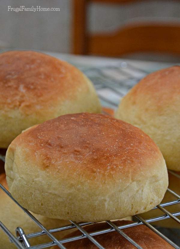 Perfect Hamburger Buns Recipe, it's dairy free too, Frugal Family Home