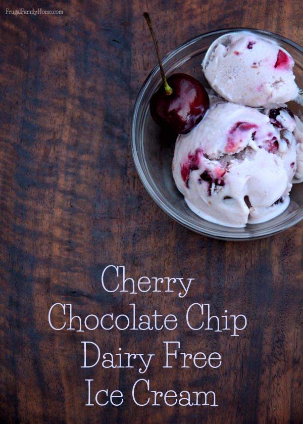 Yummy Cherry Chocolate chip Ice Cream Recipe, Frugal Family Home, #SilkAlmondBlends #shop