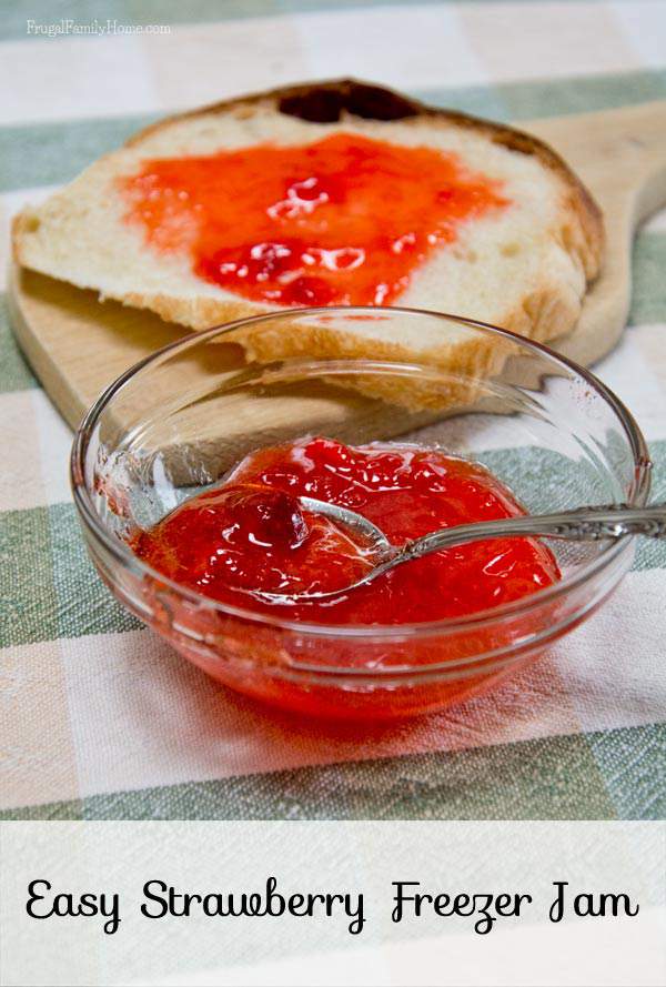 Easy Strawberry Freezer Jam Recipe
