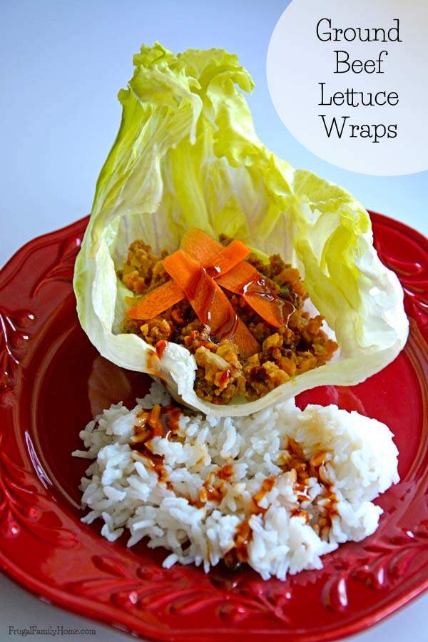 A great dinner recipe for a hot summer night, Ground Beef Lettuce Wraps, Frugal Family Home