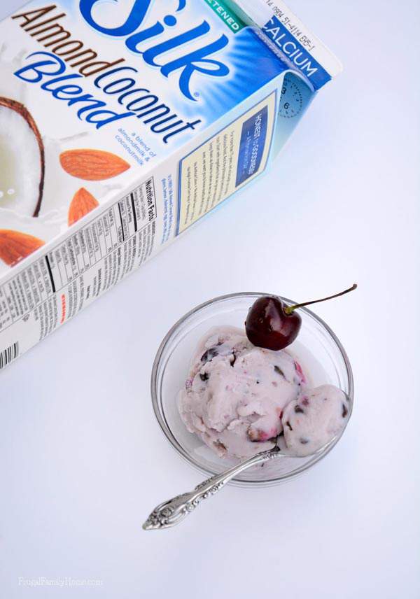 Easy Ice cream recipe, Frugal Family Home, #SilkAlmondBlends #shop