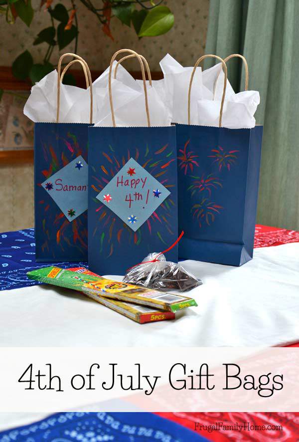 Kids Craft, 4th of July Gift Bags