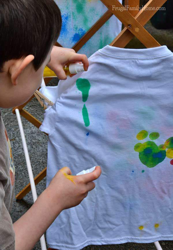 Spray Bottle T-shirt Painting