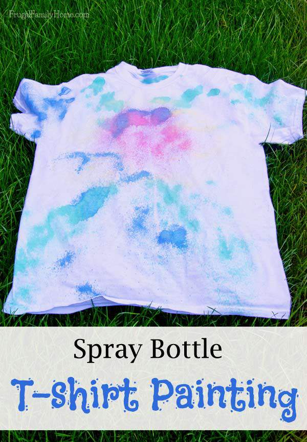 How to spray bottle paint a t-shirt, Frugal Family Home