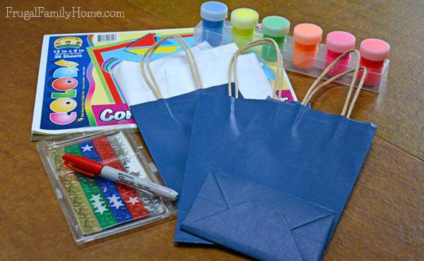 What you need to make 4th of July gift bags