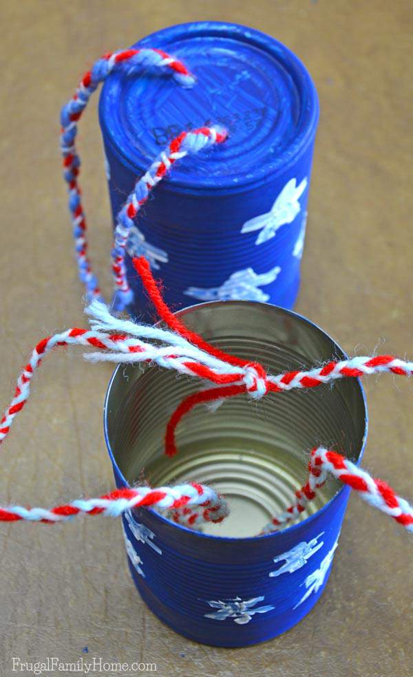 Kids craft for tin can windsocks, Frugal Family Home