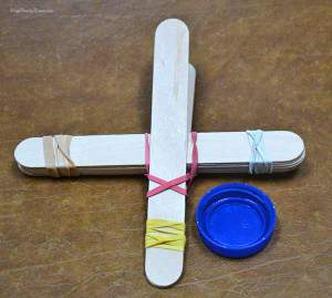 Kid's Craft, Popsicle Stick Catapult - Frugal Family Home