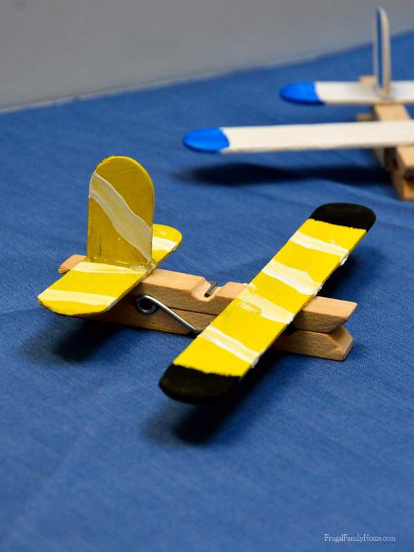 How to make clothespin airplanes | Frugal Family Home