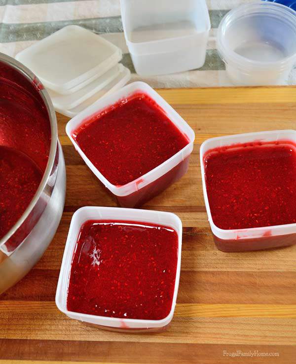 Raspberry freezer jam, easy to make jam | Frugal Family Home