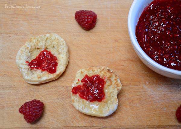 Freezer Jam made with Raspberries | Frugal Family Home