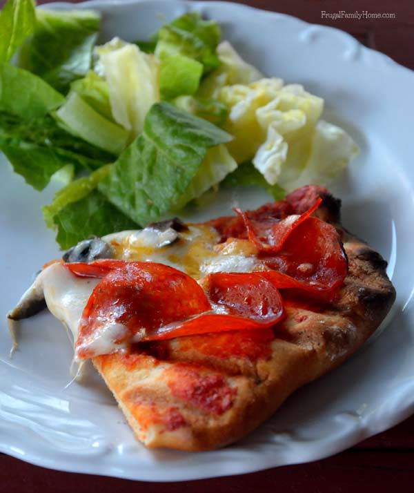 Delicious Grilled Pizza | Frugal Family Home