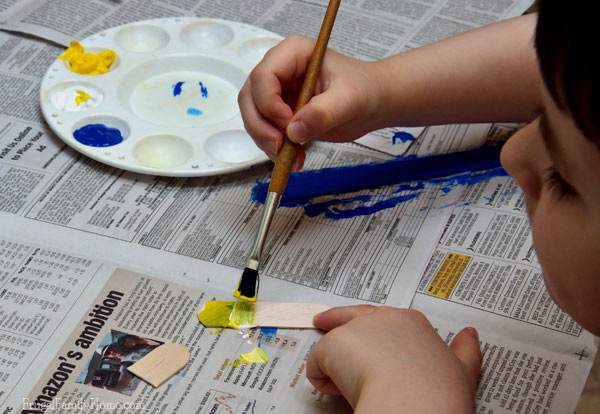 Painted Clothespin Airplanes | Frugal Family Home