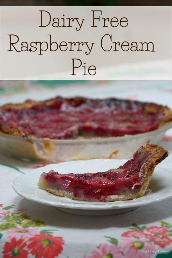 Summer Pie, Raspberry Cream Pie | Frugal Family Home