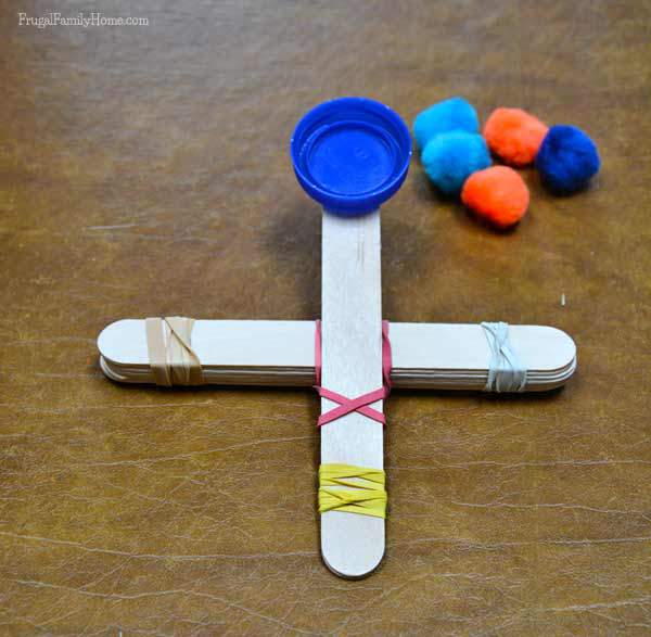 Kids craft, make your own catapult, Frugal Family Home