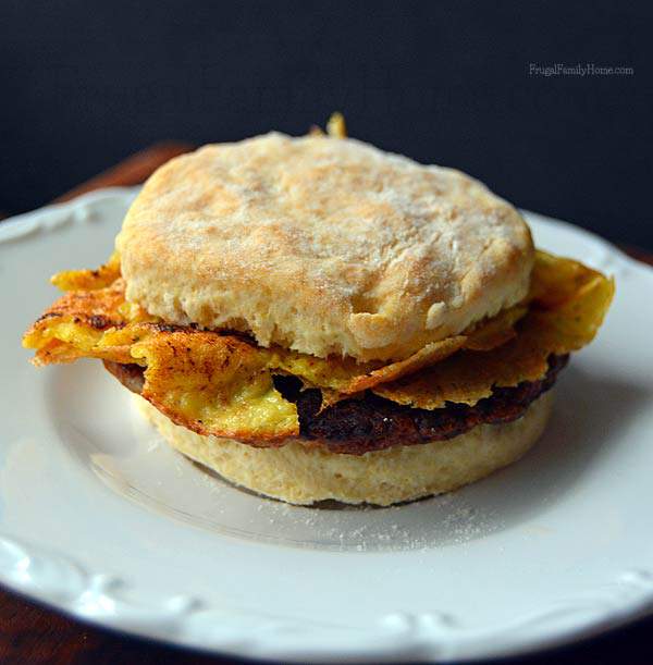 Freezer Cooking, Easy Breakfast Sandwich | Frugal Family Home